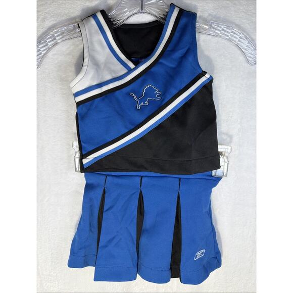 NFL Apparel Detroit Lions Cheerleading Outfit Blue Girls Size 2T Cheerleader - Picture 1 of 9